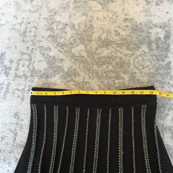 Lux Anthropologie Knit Brown/Green Fit/Flare Skirt - Picture 5 of 7